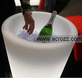 Outdoor Garden Party Bar Furniture Ice Bucket Ice Pot LED Cooler Pot 